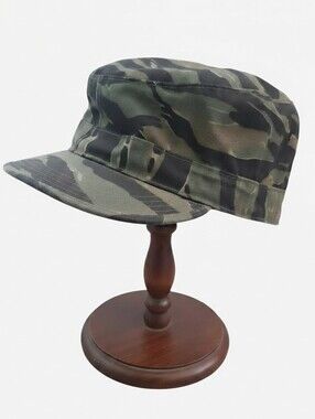Vintage R&B Inc Military Camo Hot Weather Patrol Cap Hat Size 7 3/4 USA